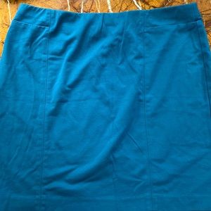 JJill blue ponte pencil skirt XL